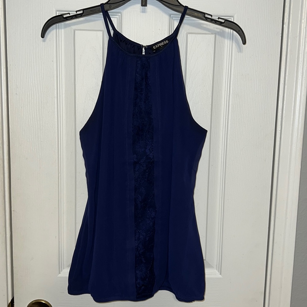 Royal blue dressy blouse